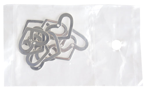 SS.925 Open Heart Flat 1 Hole 20x15mm Approx 8.88g