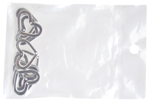 SS.925 Open Heart Flat 2 Hole 20x15mm Approx 8.58g