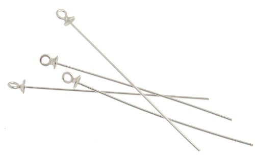 SS.925 Headpin With Loop 1.5" 24ga