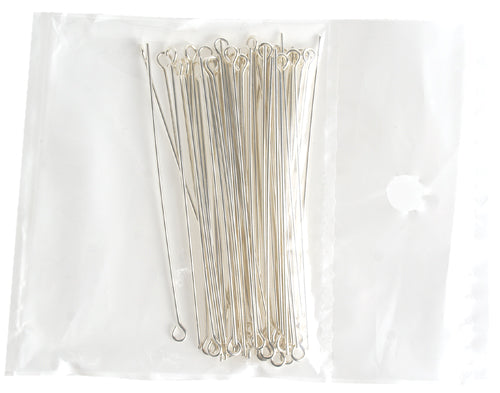 SS.925 Eye Pin .028x2in 21 G 2.8mm Eye O/D Approx 10.95g