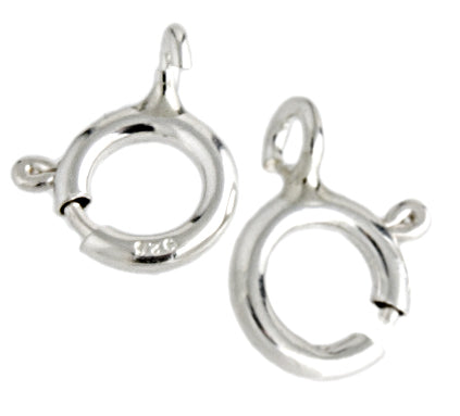 SS.925 Spring Ring 6mm Open Approx 6.65g