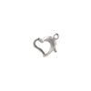 SS.925 Floating Heart Clasp 9.5x8mm Approx 6.8g