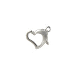 SS.925 Floating Heart Clasp 9.5x8mm Approx 6.8g - Cosplay Supplies Inc