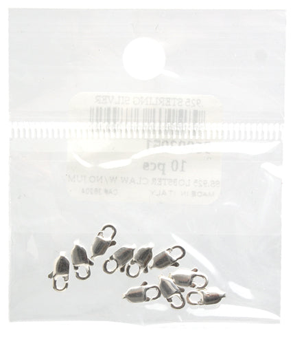 SS.925 Lobster Claw With No Jump Ring 3x9mm Approx 2.4g