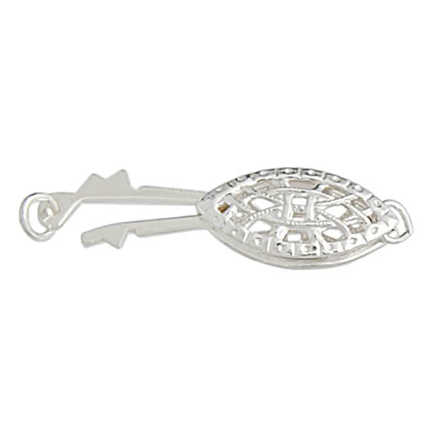 SS.925 Filgree Pearl Clasp 12mm Approx 2.05g
