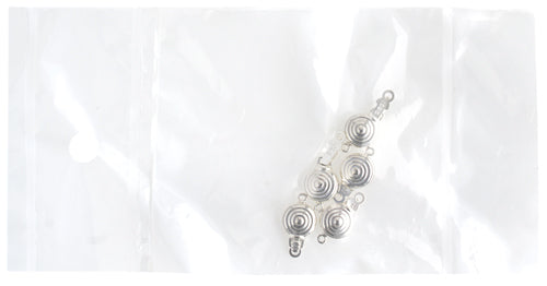 SS.925 Clasp Bullseye With 1Ring 8mm Approx . 2.7g