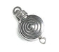 SS.925 Clasp Bullseye With 1Ring 8mm Approx . 2.7g