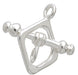 SS.925 Toggle Clasp Sq. 12mm Approx 7.42g