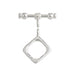 SS.925 Toggle Clasp Sq. 12mm Approx 7.42g
