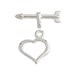 SS.925 Toggle Clasp Fancy Heart 13mm Approx 7.32g - Cosplay Supplies Inc