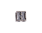 SS.925 Alphabet Cube Bead 5mm