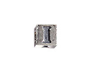 SS.925 Alphabet Cube Bead 5mm