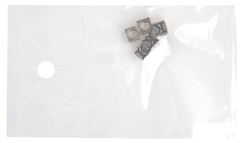 SS.925 Alphabet Cube Bead 5mm