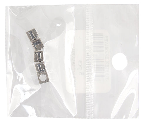 SS.925 Alphabet Cube Bead 5mm