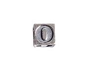 SS.925 Alphabet Cube Bead 5mm