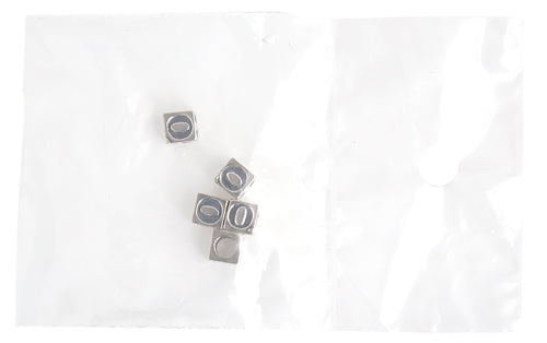 SS.925 Alphabet Cube Bead 5mm