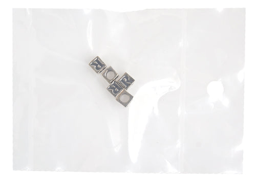 SS.925 Alphabet Cube Bead 5mm