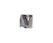 SS.925 Alphabet Cube Bead 5mm