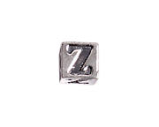 SS.925 Alphabet Cube Bead 5mm
