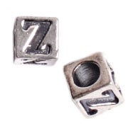 SS.925 Alphabet Cube Bead 5mm