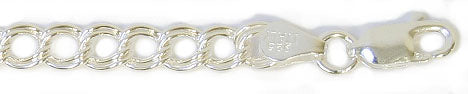 SS.925 Parallelo Bracelet 7in Approx 4.5g
