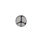 SS.925 Bead Peace Sign 10.5mm - 5mm Large Hole