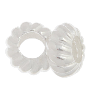 SS.925 Bead Spacer Spiral 10.5mm - 5.0mm Large Hole