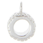 SS.925 Bead Spacer Fancy w/Ring 9.0mm - 5.0mm Large Hole - Cosplay Supplies Inc