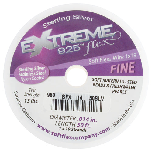 Soft Flex Extreme Wire 19 Strand Sterling Silver