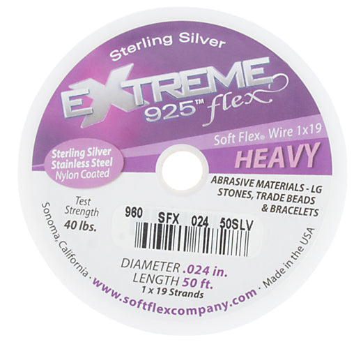 Soft Flex Extreme Wire 19 Strand Sterling Silver