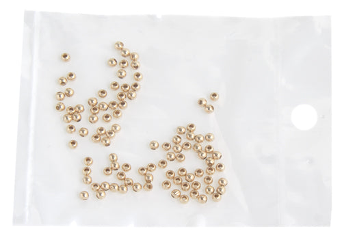 Gold Filled 14kt Bead With Seam Round 2mm W/.9mm Hole Approx 1.1g