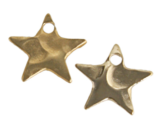 Gold Filled 14kt Pendant Star Hammered 10mm