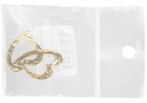 Gold Filled 14kt Pendant Open Heart Hammered 20x30mm