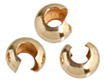 Gold Filled 14kt Crimp Cover 3mm Approx .3g