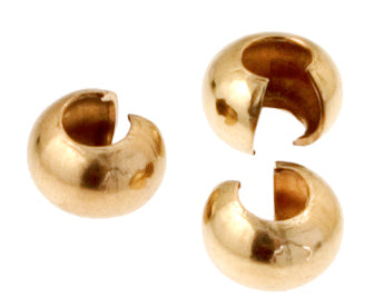 Gold Filled 14kt Crimp Cover 4mm 