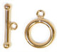 Gold Filled 14kt Toggle Round 12mm Plain