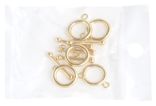Gold Filled 14kt Toggle Round 12mm Plain