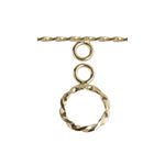 Gold Filled 14kt Toggle Circle Rope Wrap 10mm - Cosplay Supplies Inc