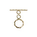 Gold Filled 14kt Toggle Circle Rope Wrap 10mm
