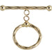 Gold Filled 14kt Toggle Circle Rope Wrap 20mm