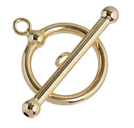 Gold Filled 14kt Toggle Circle Plain 20mm