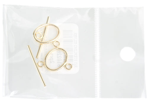 Gold Filled 14kt Toggle Oval Plain 10x15mm