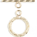 Gold Filled 14kt Toggle Round Rope Wrap 14mm - Cosplay Supplies Inc