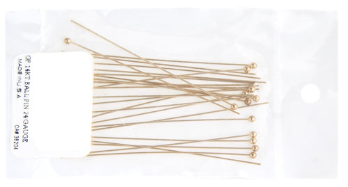 Gold Filled 14kt Ball Pin 24ga 