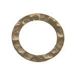 Gold Filled 14kt Connector Circle Flat Hammered - Cosplay Supplies Inc