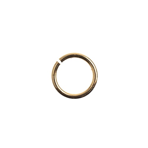 18kt Gold Plated Jump Ring 6x0.7mm 21ga 105pcs