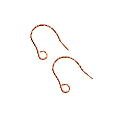 Rose Gold Filled 14k Ear Wire .028in (0.71mm) Approx 0.9g