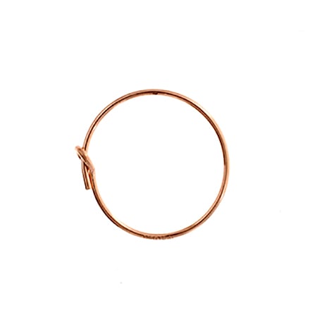 Rose Gold Filled 14k Wire Beading Hoop .70x15mm Approx 1.9g - Cosplay Supplies Inc