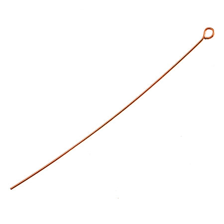 Rose Gold Filled 14k Eye Pin .020x2.0in (0.50x50.8mm) 24ga Approx 1.8g - Cosplay Supplies Inc