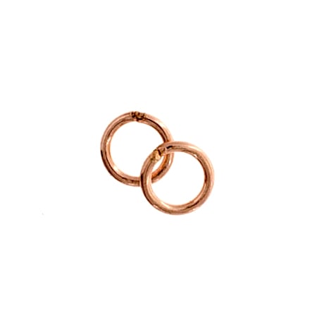 Rose Gold Filled 14k Jump Ring .025x157in (0.64x4mm) 22ga Cl Approx 0.5g
